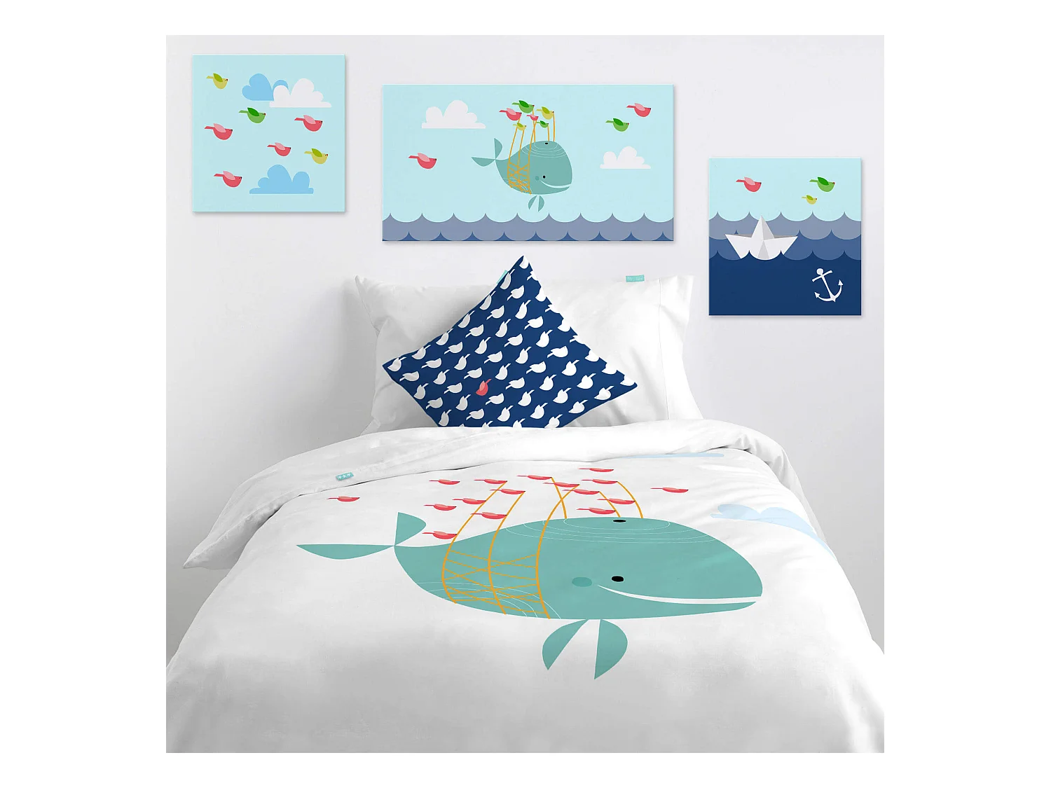 Lienzo 27x54 cm Whale