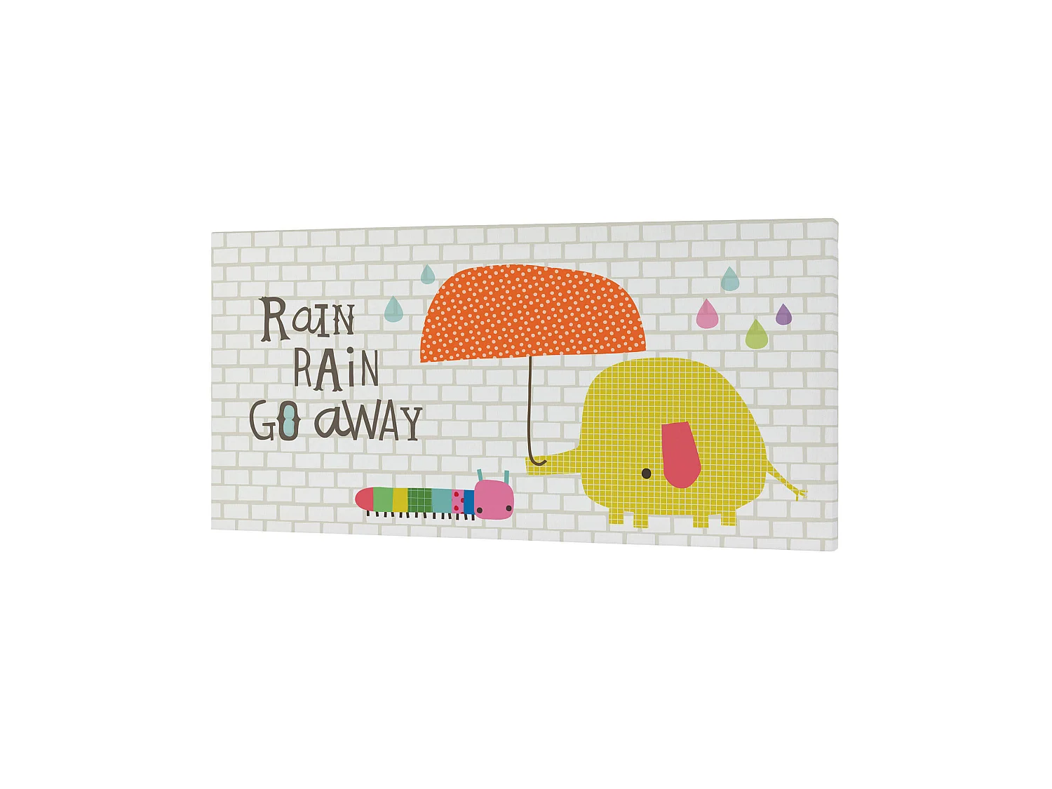 Wandkunst 27x54 cm Drops