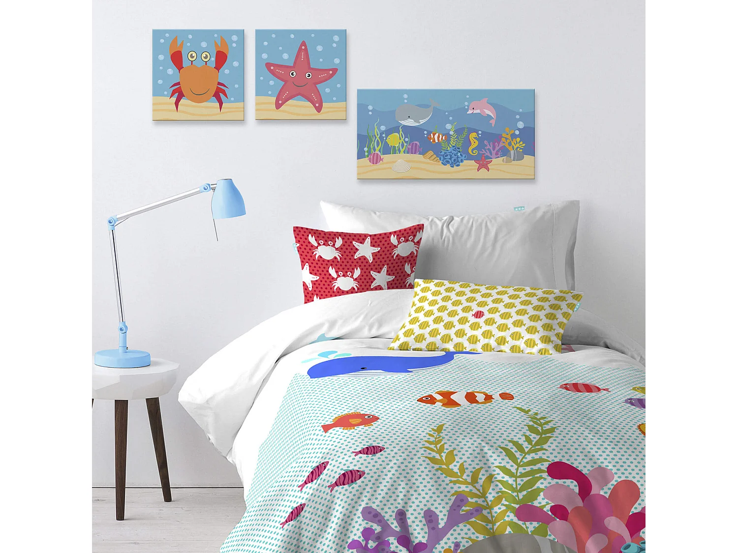 Wandkunst 27x27 (B) cm Under the sea