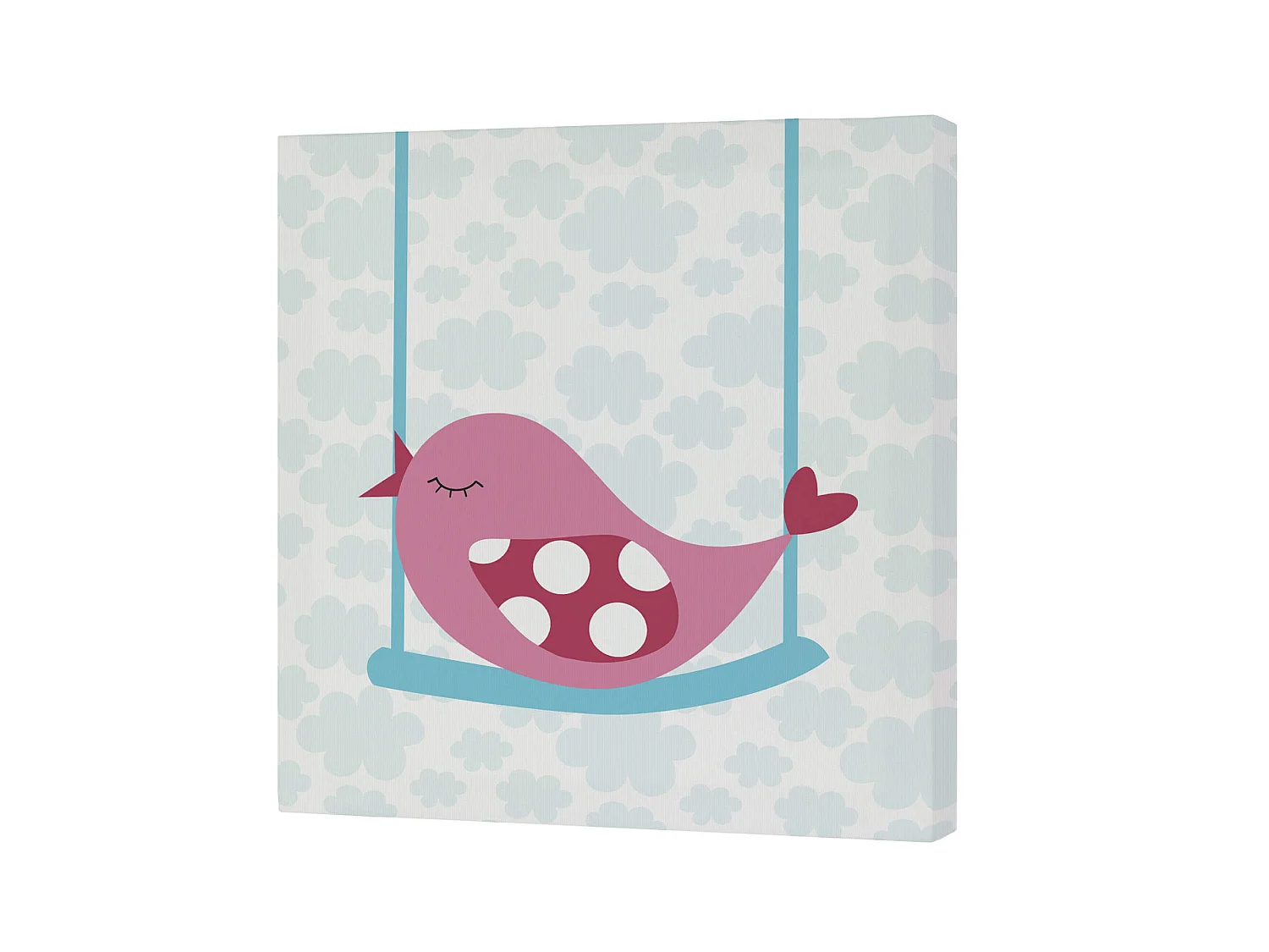 Tela decorativa 27x27 cm Little birds