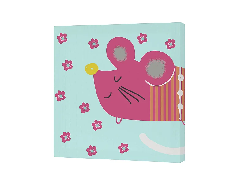 Wandkunst 27x27 (B) cm Cat & mouse