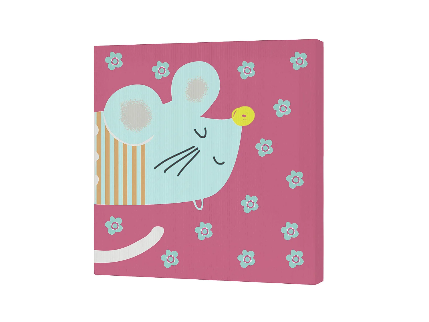 Wandkunst 27x27 cm Cat & mouse