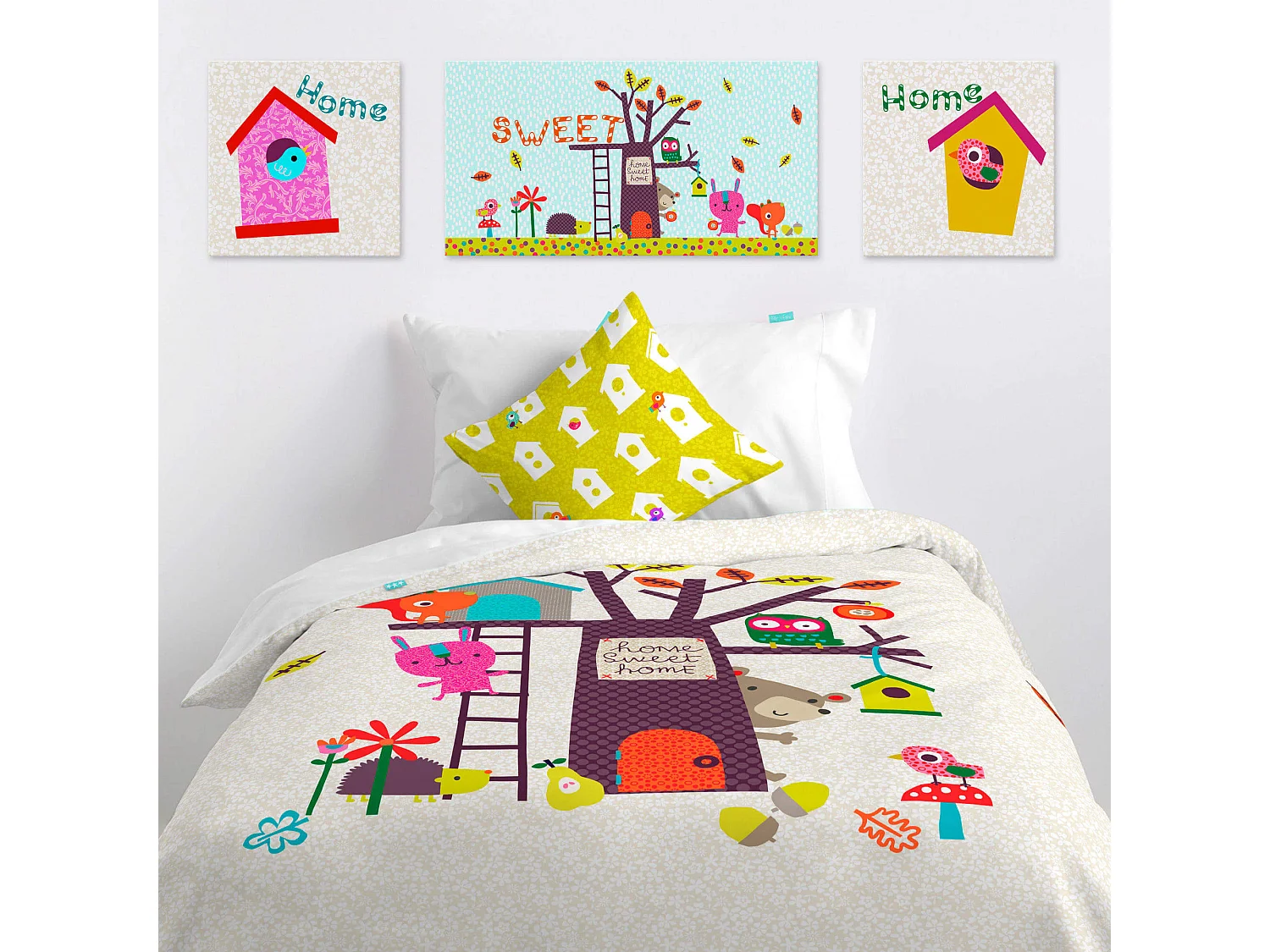 Tela decorativa 27x27 cm House