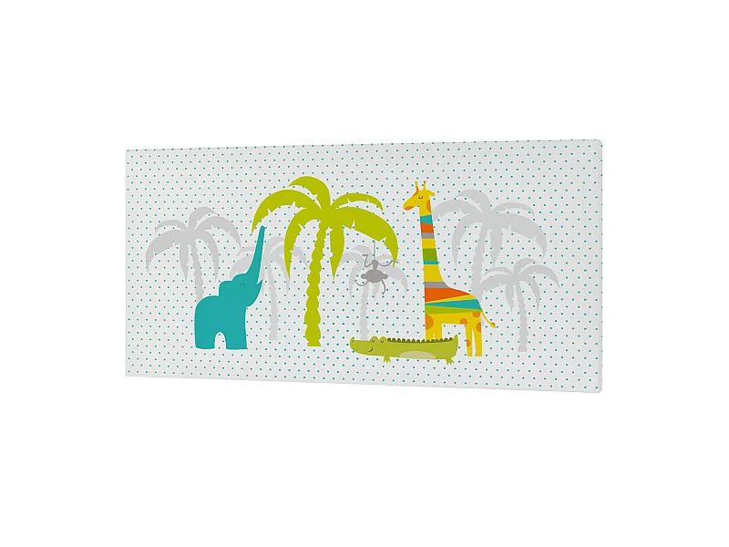 Wandkunst 27x54 cm Zoo