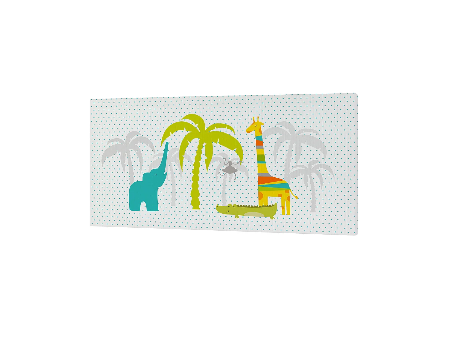 Wandkunst 27x54 cm Zoo