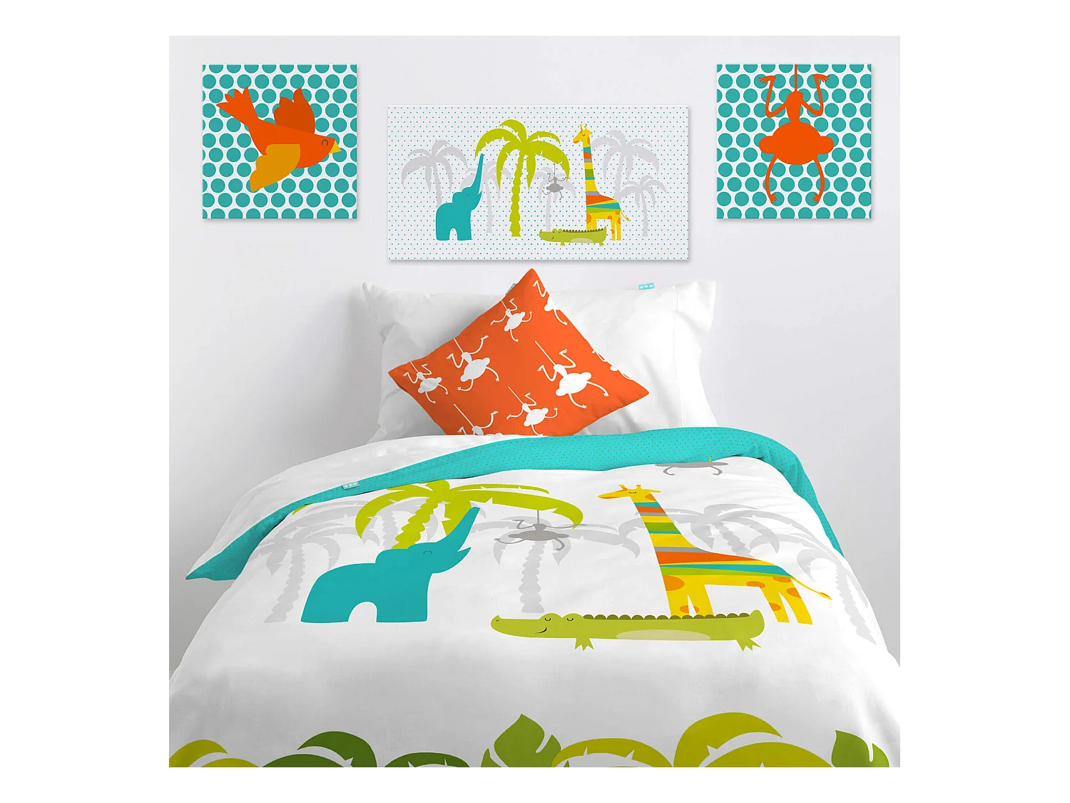 Wandkunst 27x54 cm Zoo