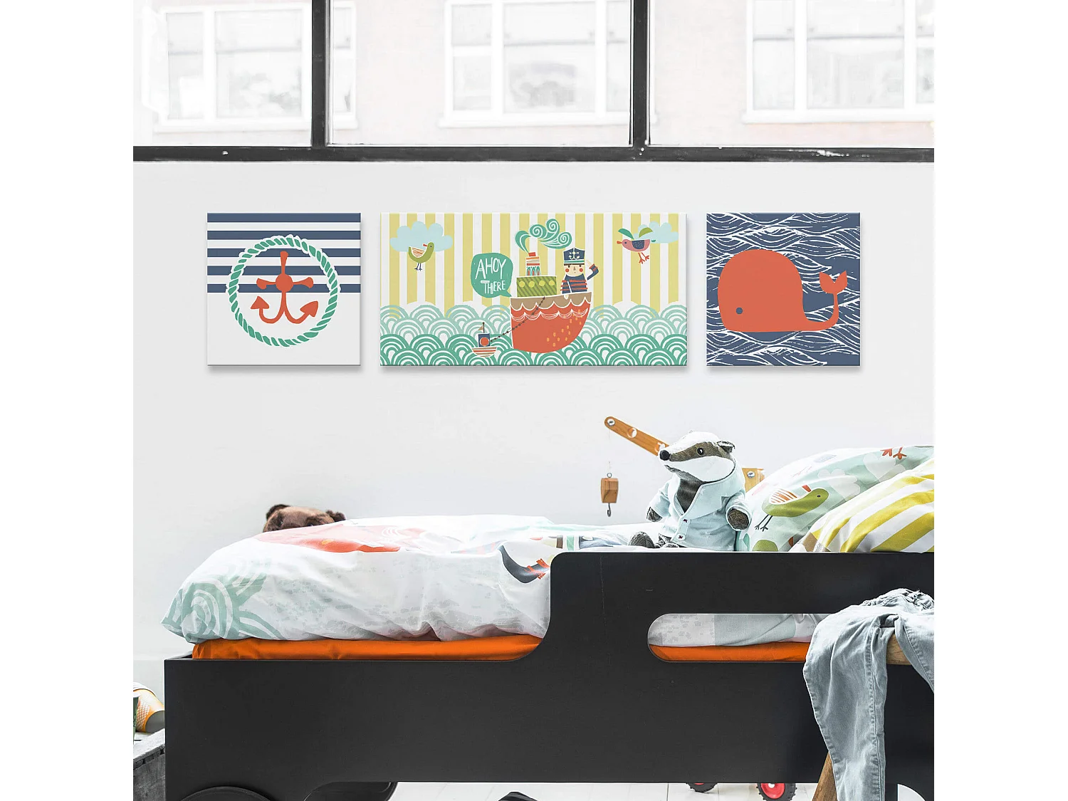 Wandkunst 27x54 cm Ahoy there