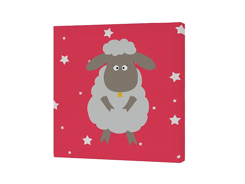 Wandkunst 27x27 cm Little sheep