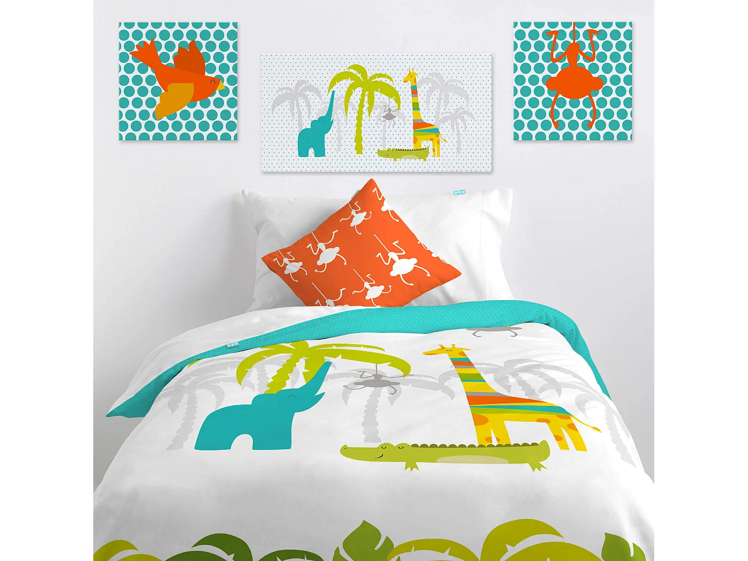 Wandkunst 27x27 cm Zoo