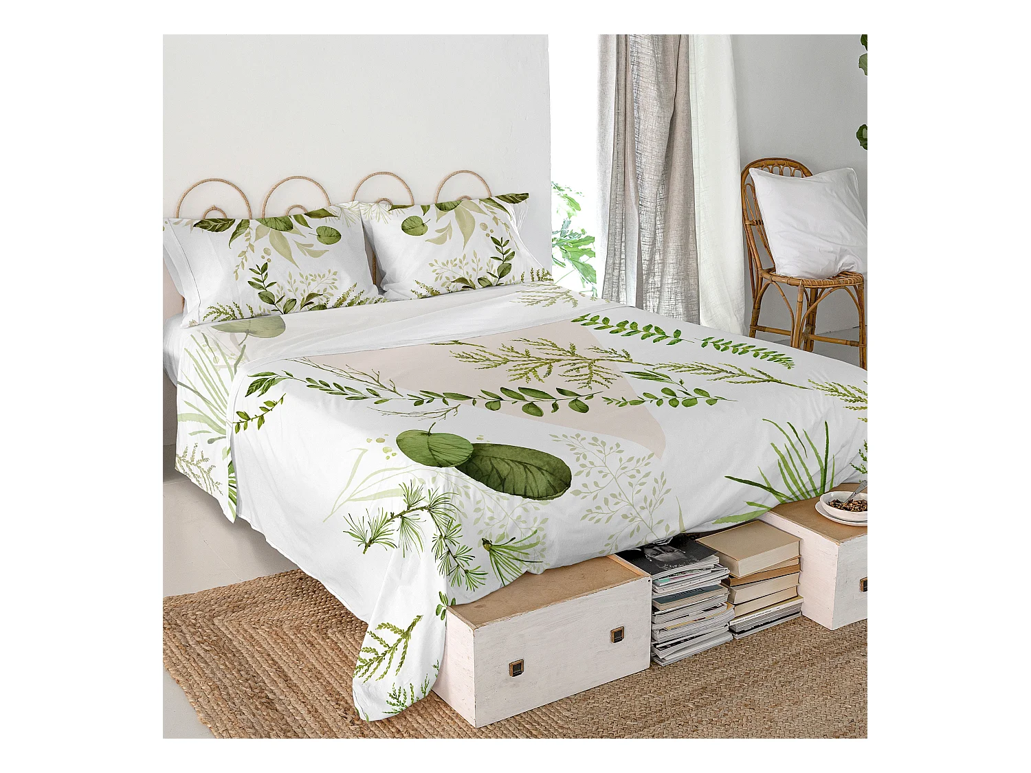 Sabana Cama 150/160 (240x270 cm) Herbal