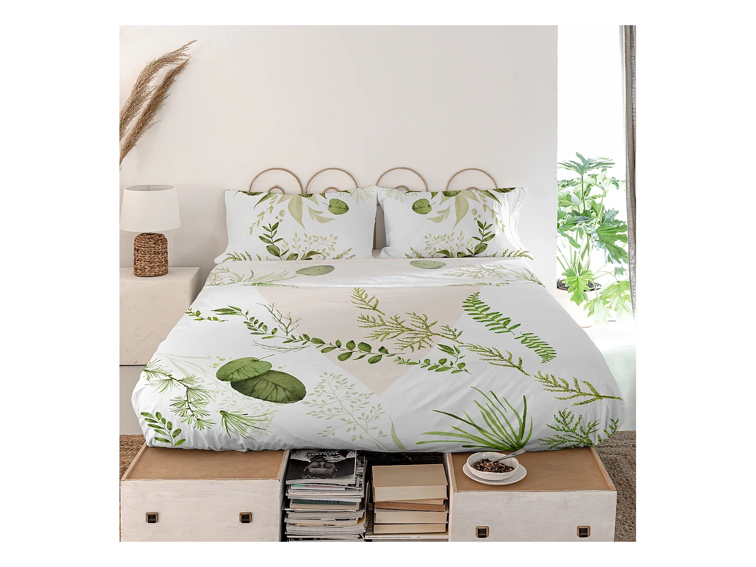 Sabana Cama 150/160 (240x270 cm) Herbal