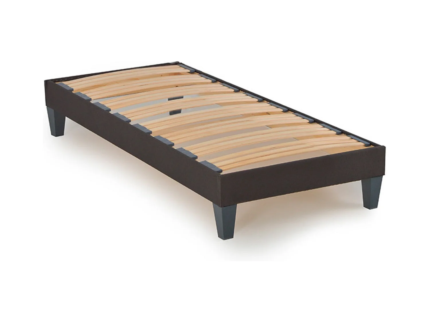 Ensemble matelas à mémoire de forme ferme + sommier en bois