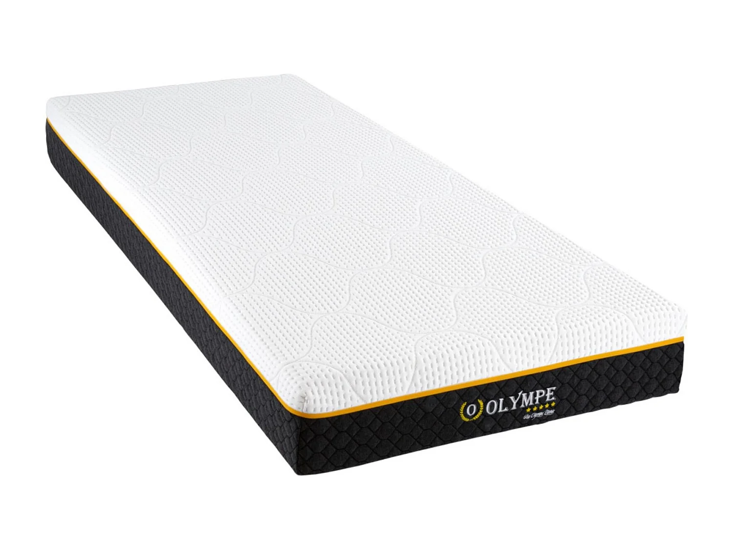 Ensemble matelas à mémoire de forme ferme + sommier en bois