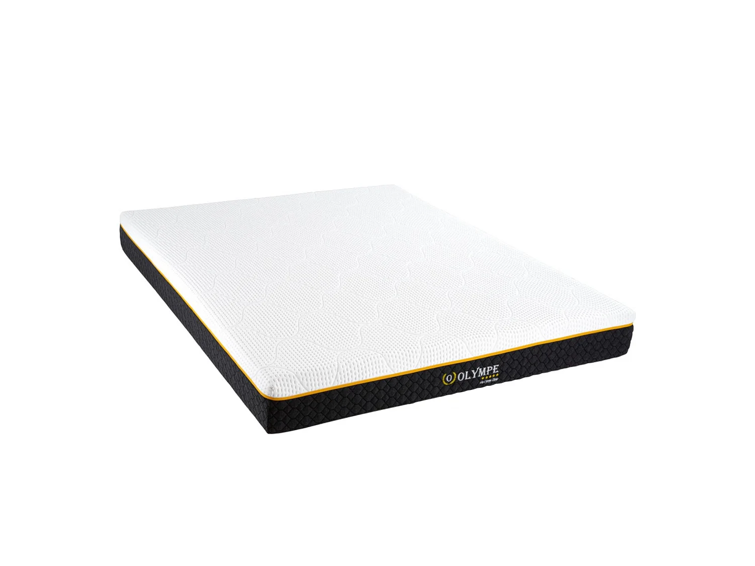 Ensemble matelas à mémoire de forme ferme + sommier en bois