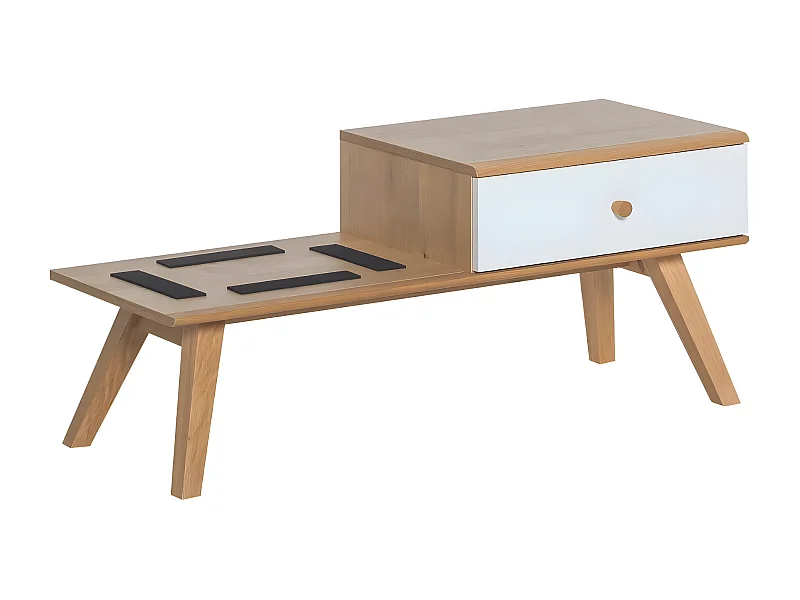 Panca con cassetto e cuscino - L100 cm