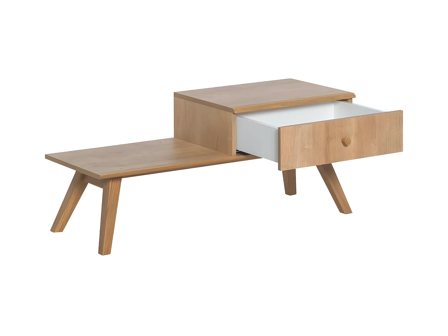 Banco con cajón y cojín - L100 cm