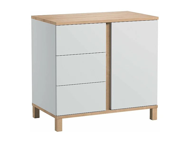 Commode 3 tiroirs et 1 porte - L90 cm - Altitude