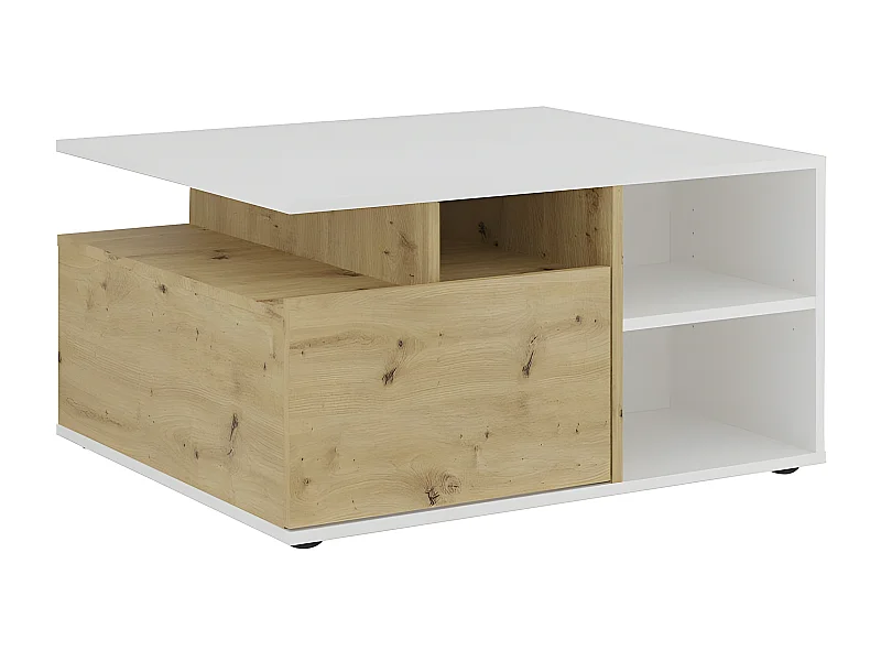 Table basse 1 tiroir Twin - L82 x H69,1 cm