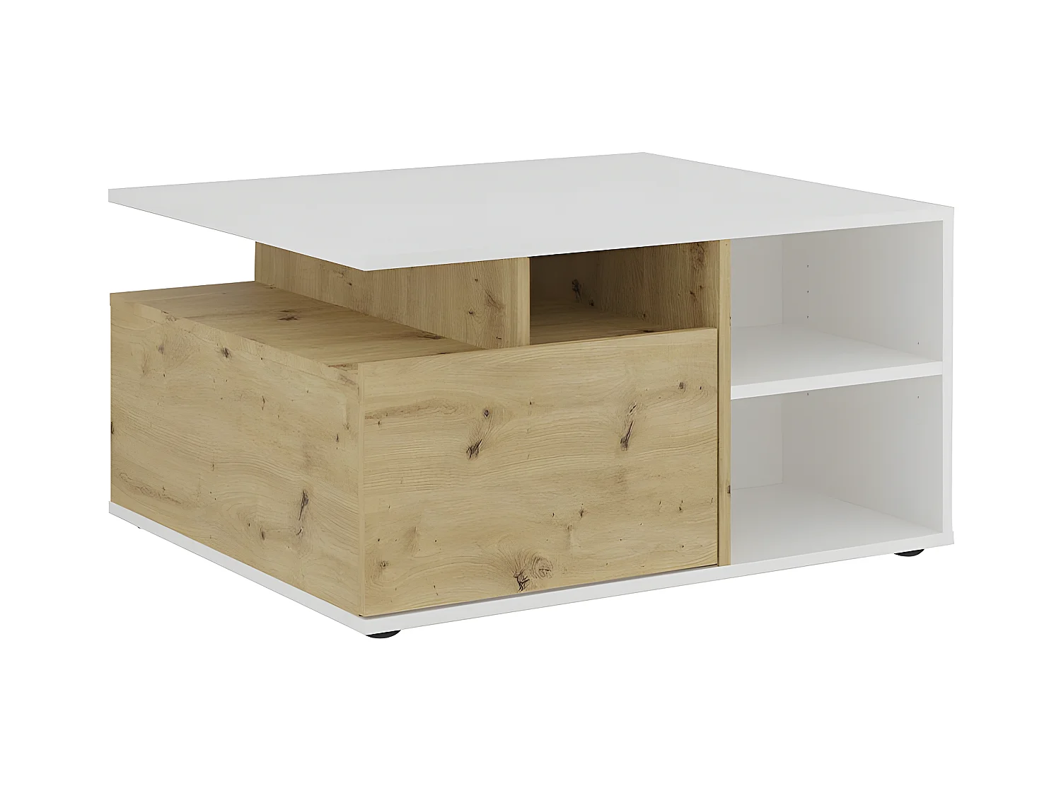 Table basse 1 tiroir Twin - L82 x H69,1 cm