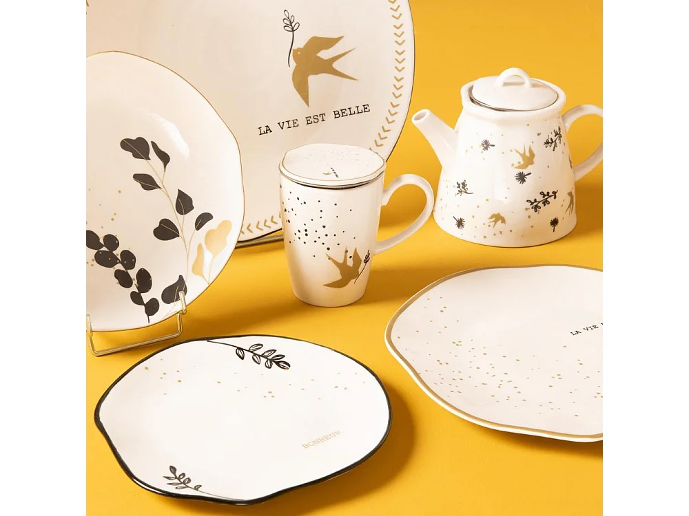 Service d'assiettes 18 pièces Carpe Diem