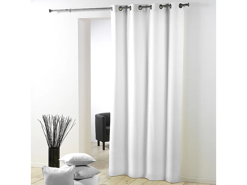 Rideau à Oeillets "Essentiel" 140x280cm Blanc