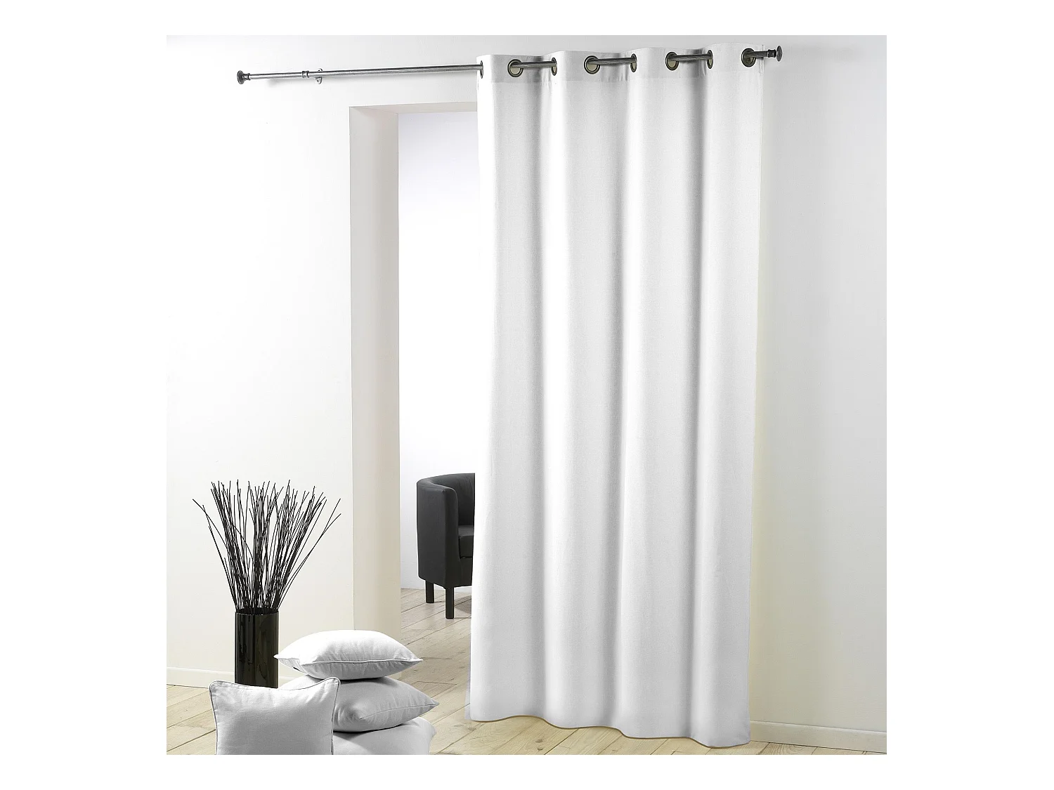 Rideau à Oeillets "Essentiel" 140x280cm Blanc