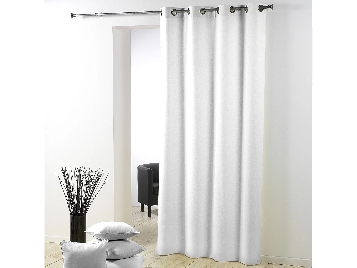 Rideau à Oeillets "Essentiel" 140x280cm Blanc