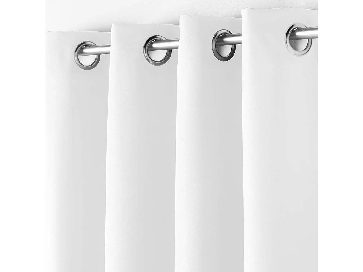 Rideau à Oeillets "Essentiel" 140x280cm Blanc