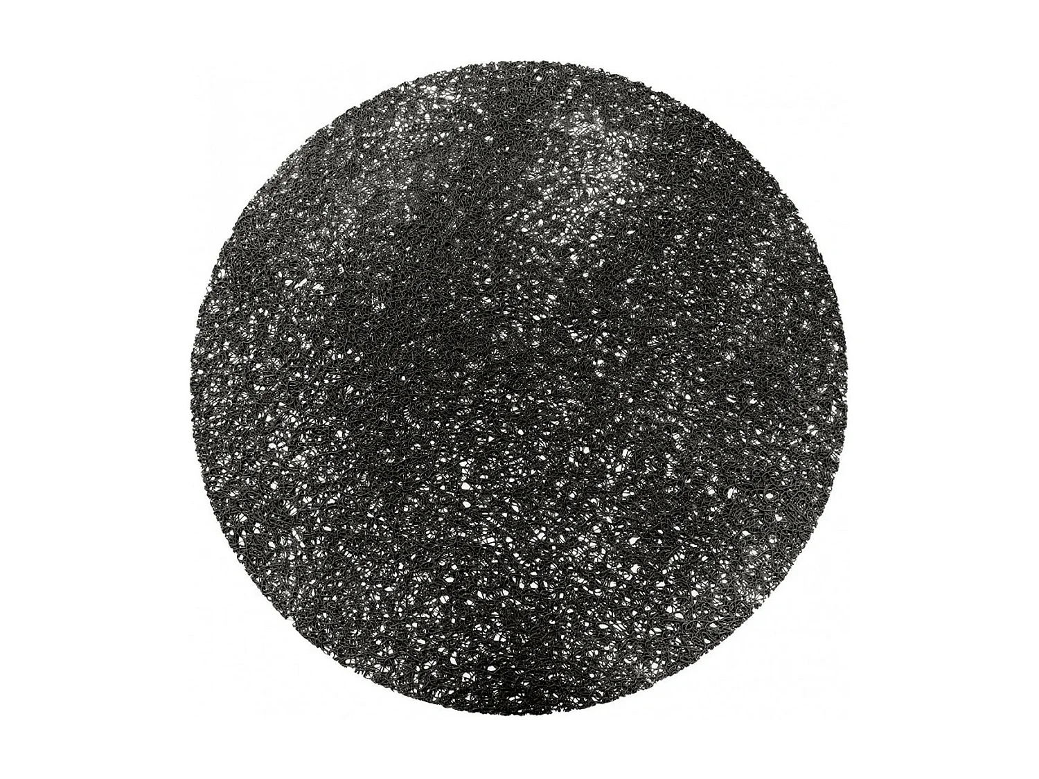 Set de Table Rond "Tortilla" 38cm Noir