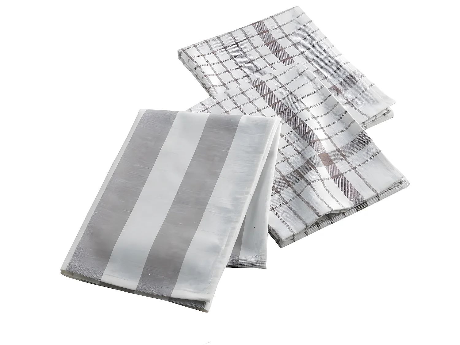 3 Serviettes Torchons Utillo anthracite
