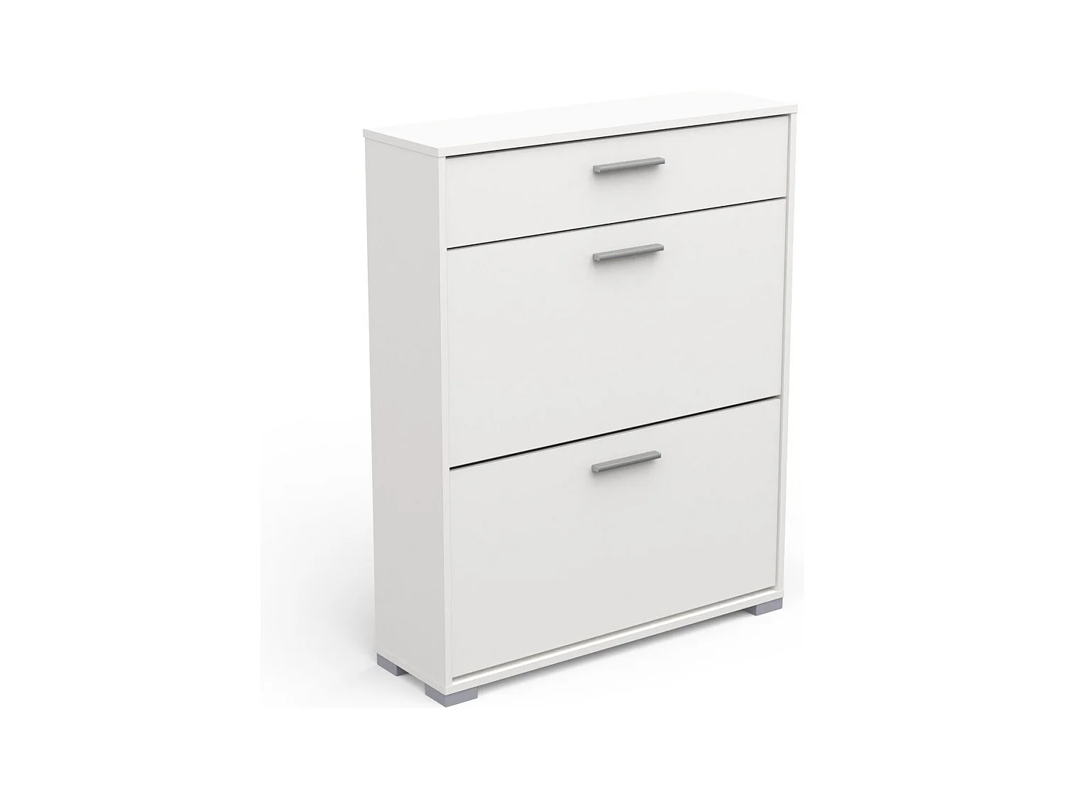 Rangement chaussures 2 abattants et 1 tiroir L80,8 cm - IZZY