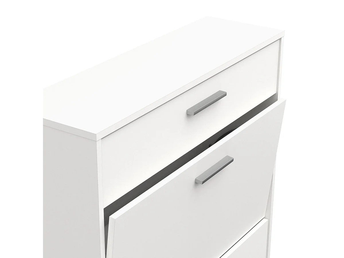 Rangement chaussures 2 abattants et 1 tiroir L80,8 cm - IZZY