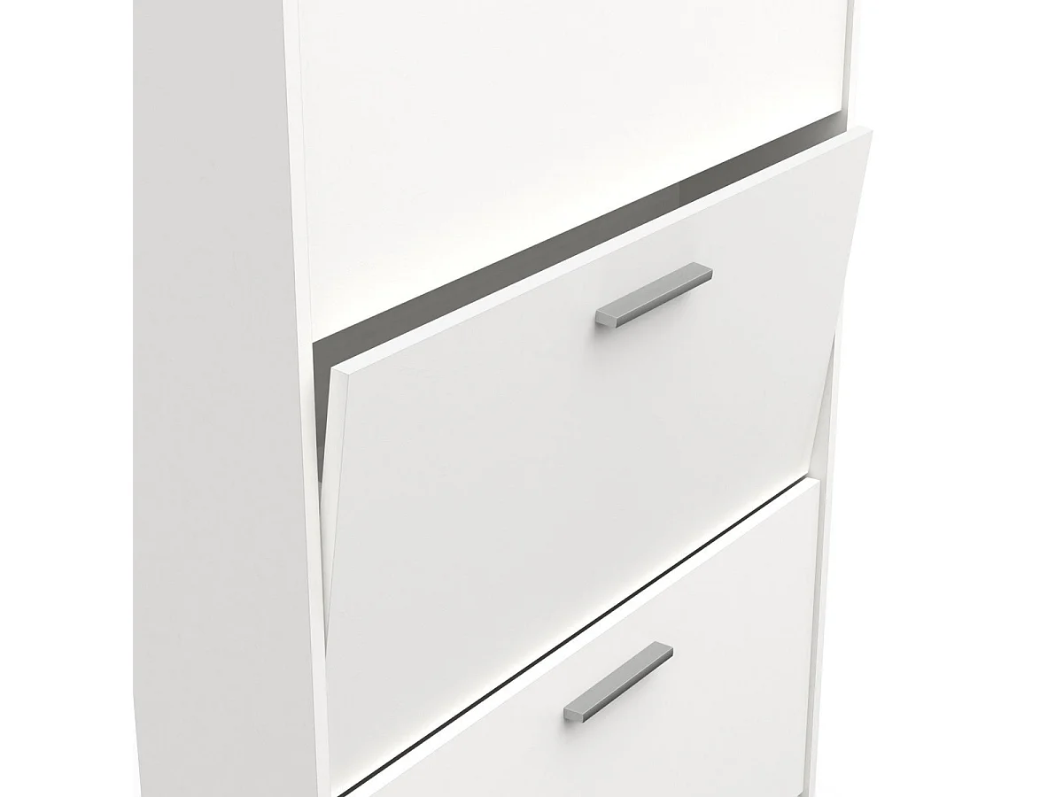 Schuhregal mit 4 Klappen - L80,8 cm