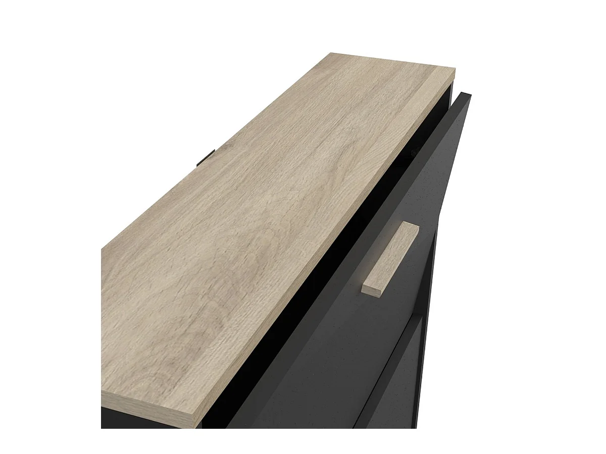 Meuble à chaussures 4 abattants - L80,8 cm