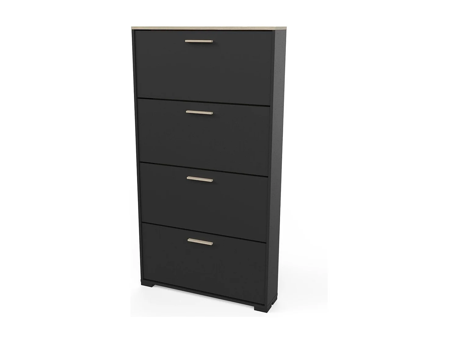 Meuble à chaussures 4 abattants - L80,8 cm