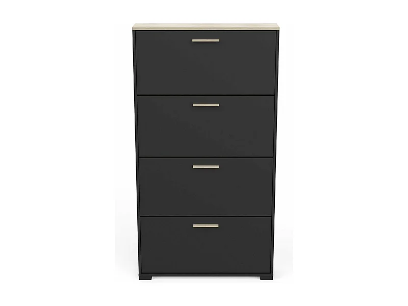 Meuble à chaussures 4 abattants - L80,8 cm