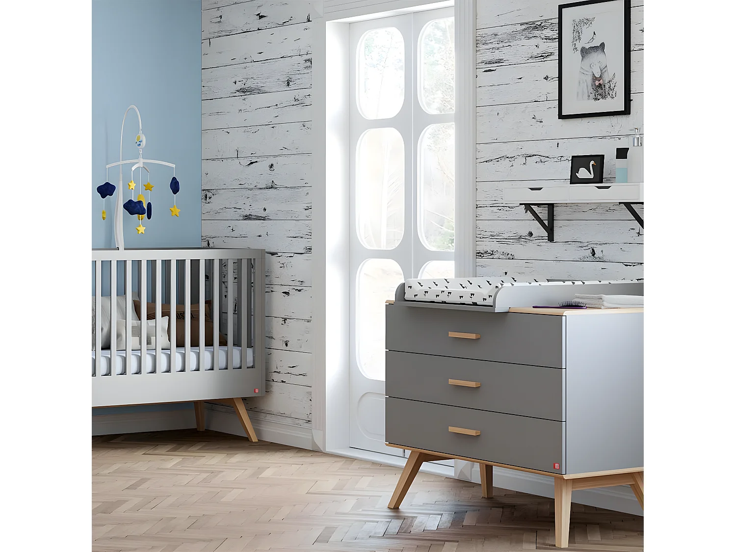 Commode 3 tiroirs - L100 cm - Nautis