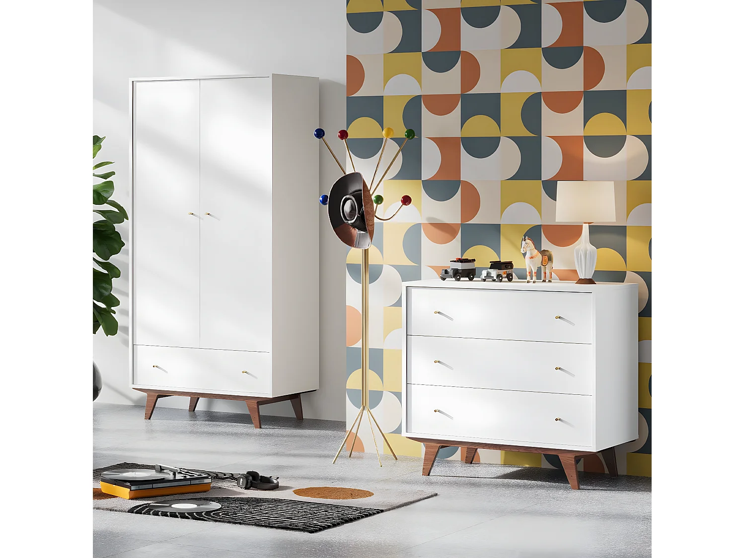 Kommode 3 Schubladen Mid - L90 cm