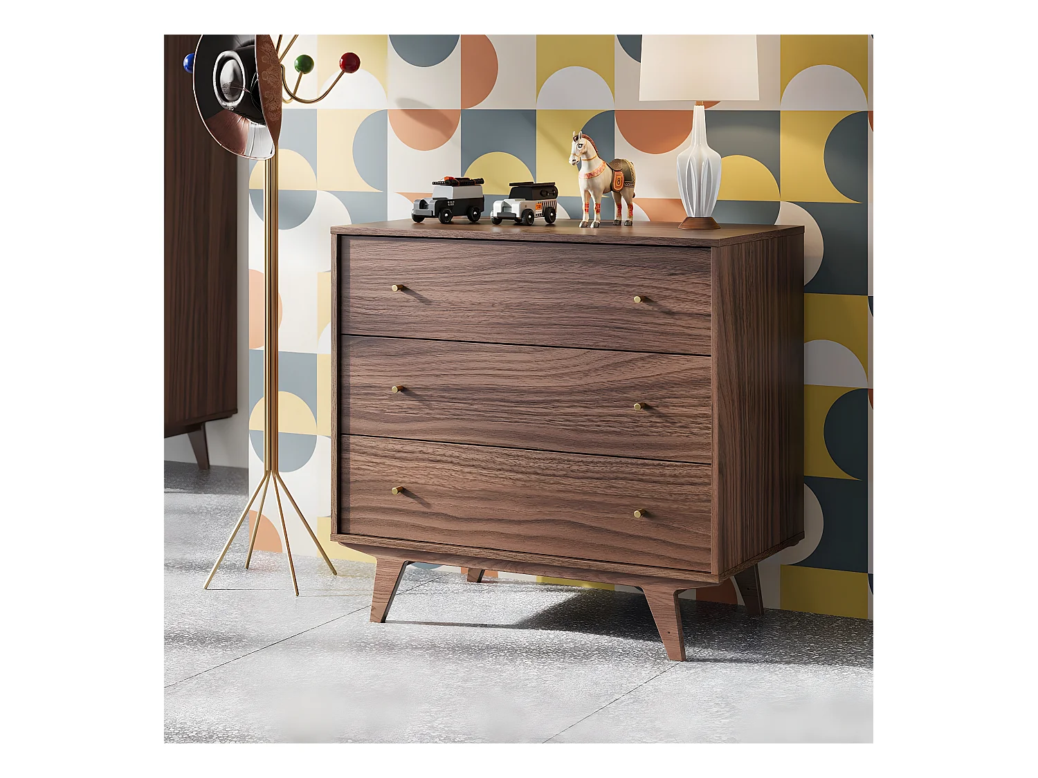 Kommode 3 Schubladen Mid - L90 cm