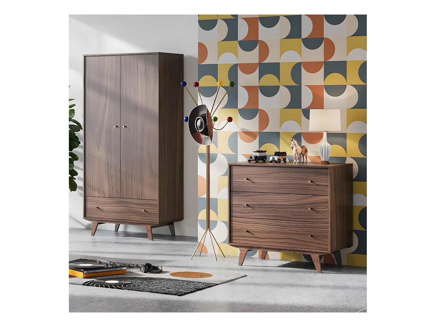 Kommode 3 Schubladen Mid - L90 cm