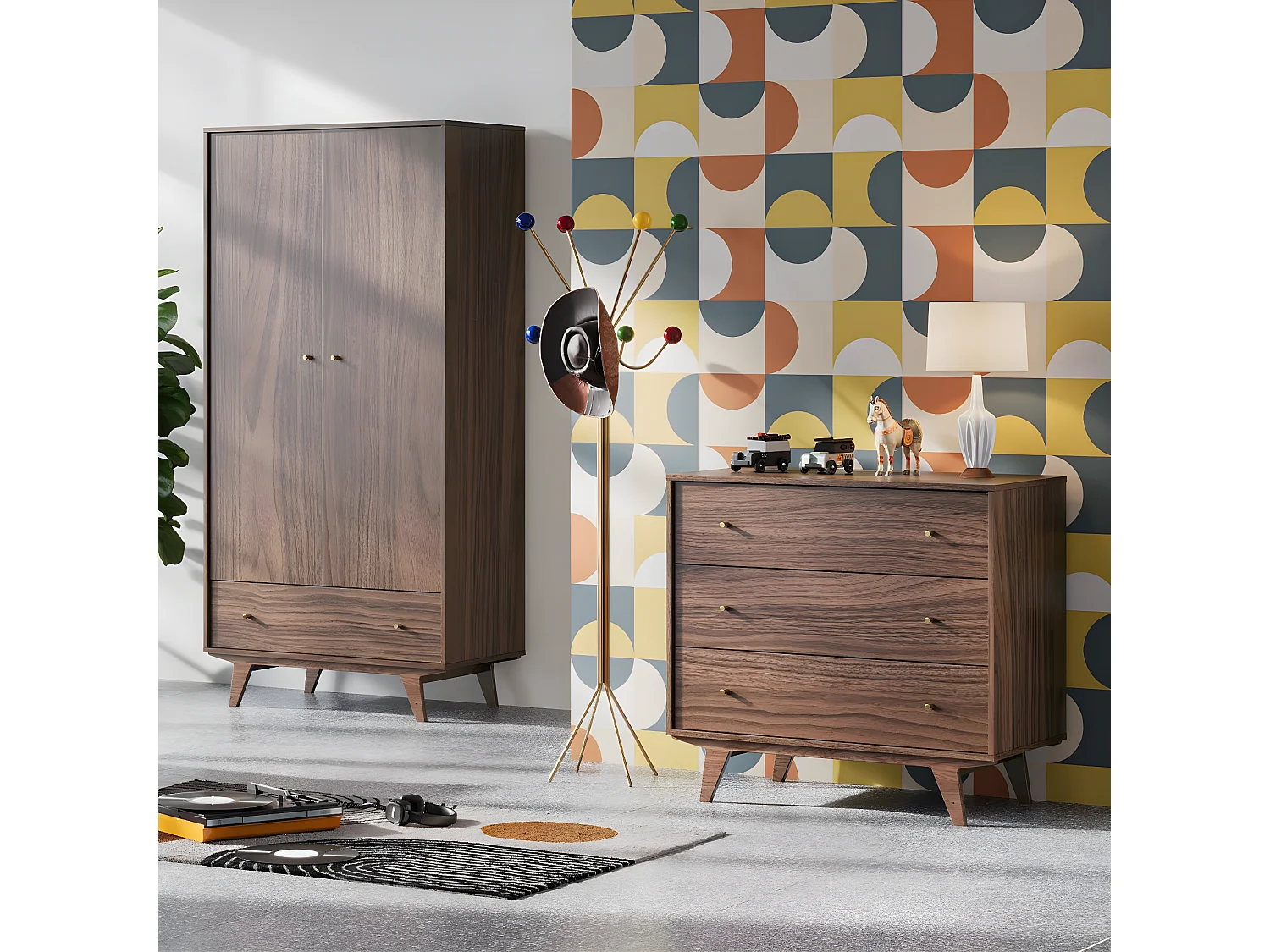 Kommode 3 Schubladen Mid - L90 cm