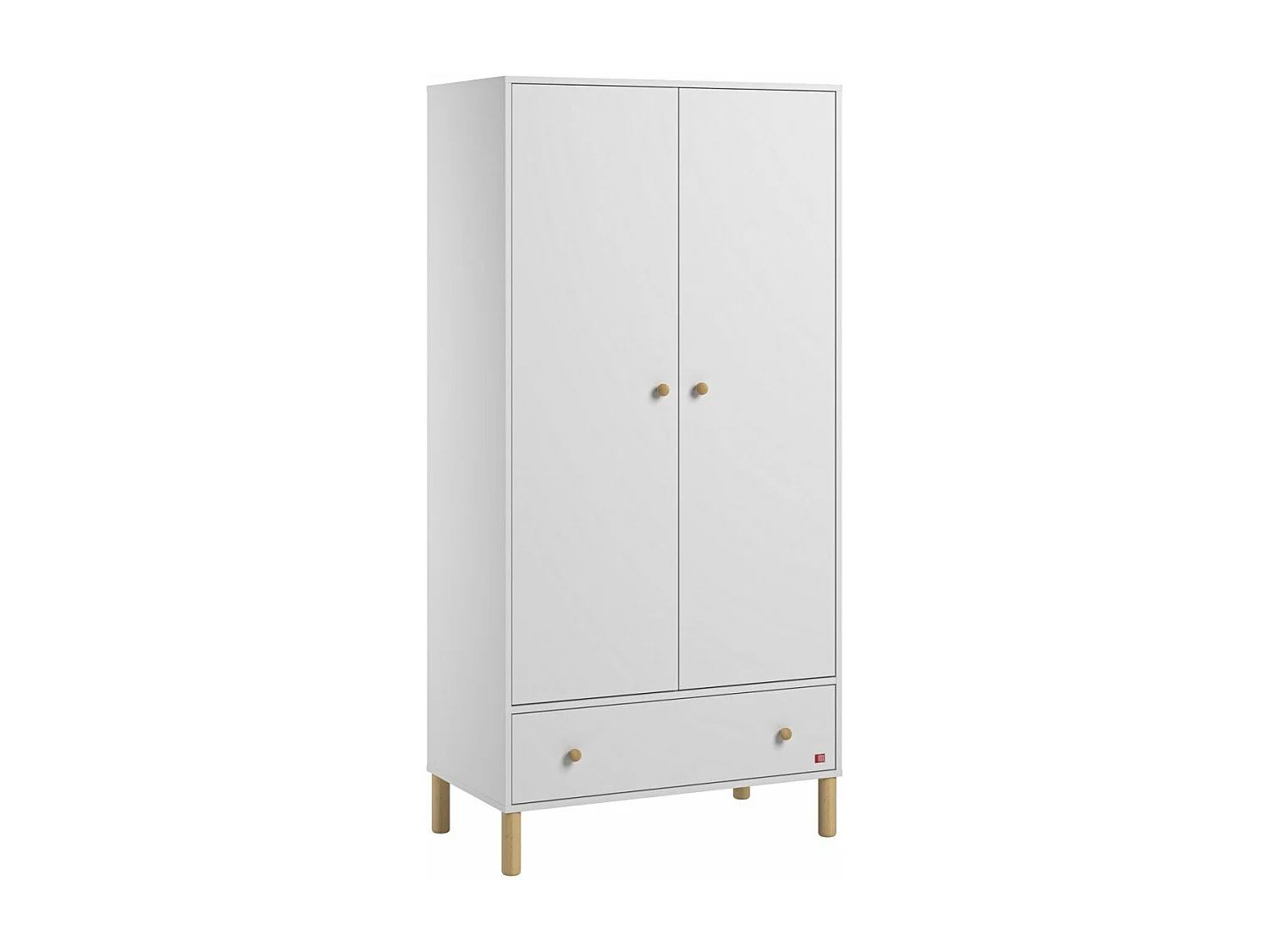 Armoire 2 portes et 1 tiroir H185 cm - Tela