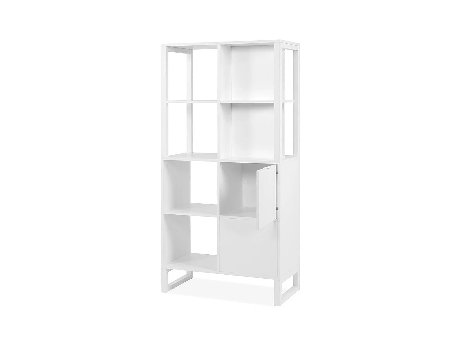 Scaffale a 2 ante, 4 nicchie - L83,5 cm