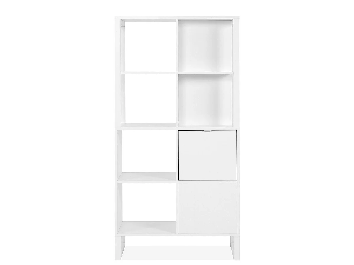 Scaffale a 2 ante, 4 nicchie - L83,5 cm