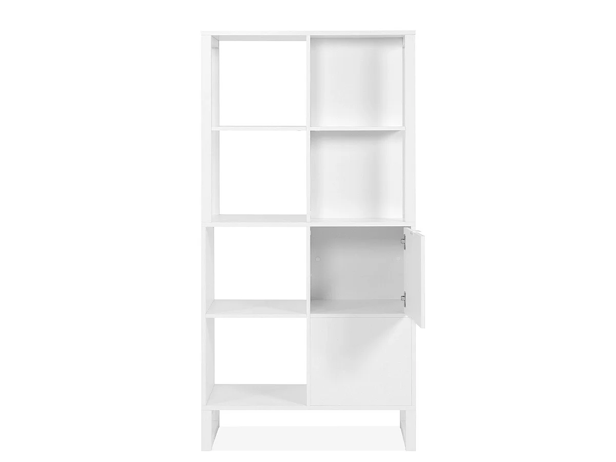 Scaffale a 2 ante, 4 nicchie - L83,5 cm