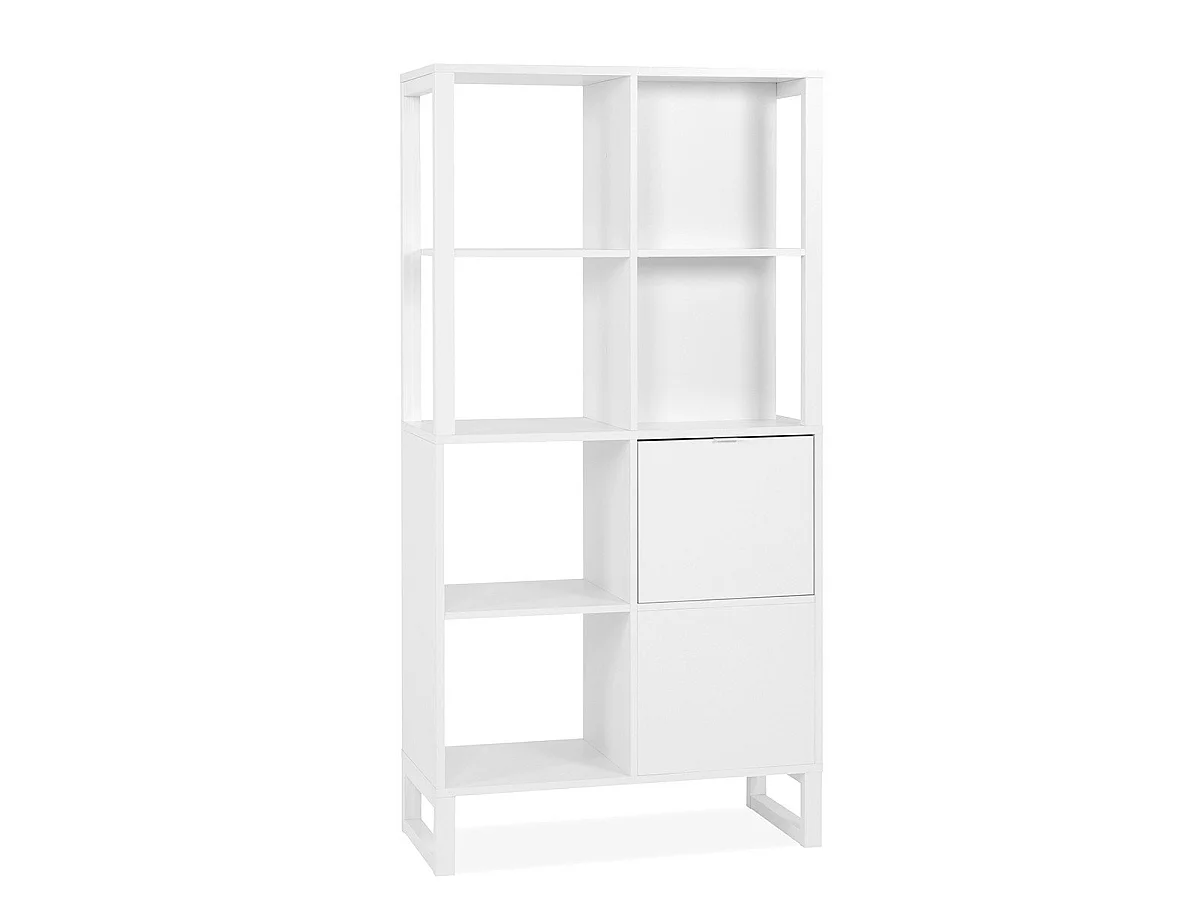 Scaffale a 2 ante, 4 nicchie - L83,5 cm