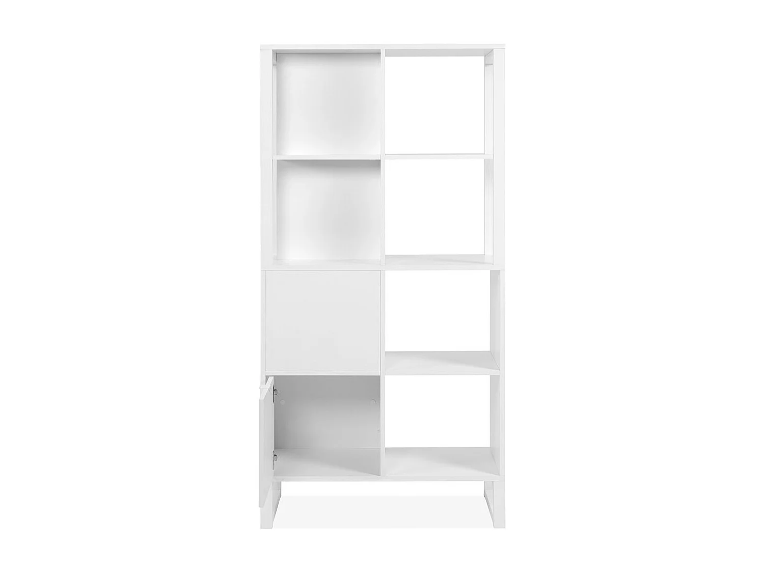 Scaffale a 2 ante, 4 nicchie - L83,5 cm