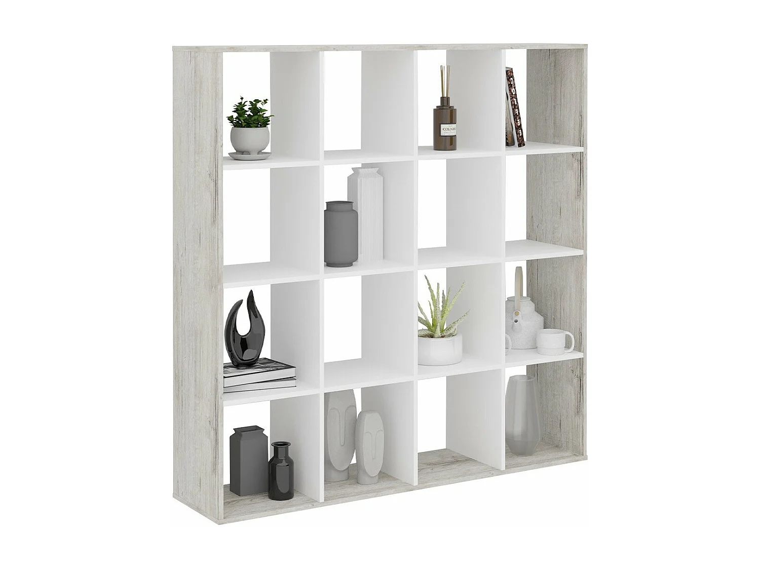 Möbel mit 16 Fächern - L138,5 x H143 cm