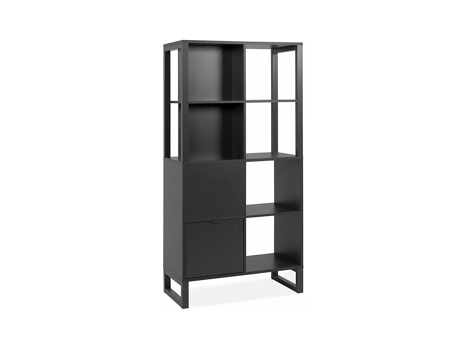 Scaffale a 2 ante, 4 nicchie - L83,5 cm