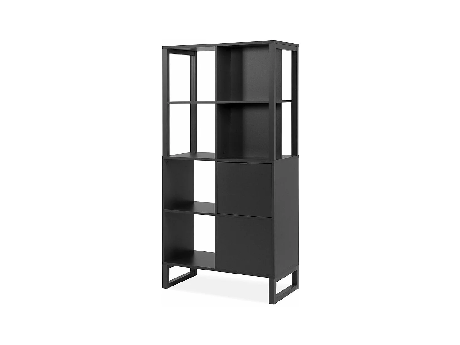 Scaffale a 2 ante, 4 nicchie - L83,5 cm